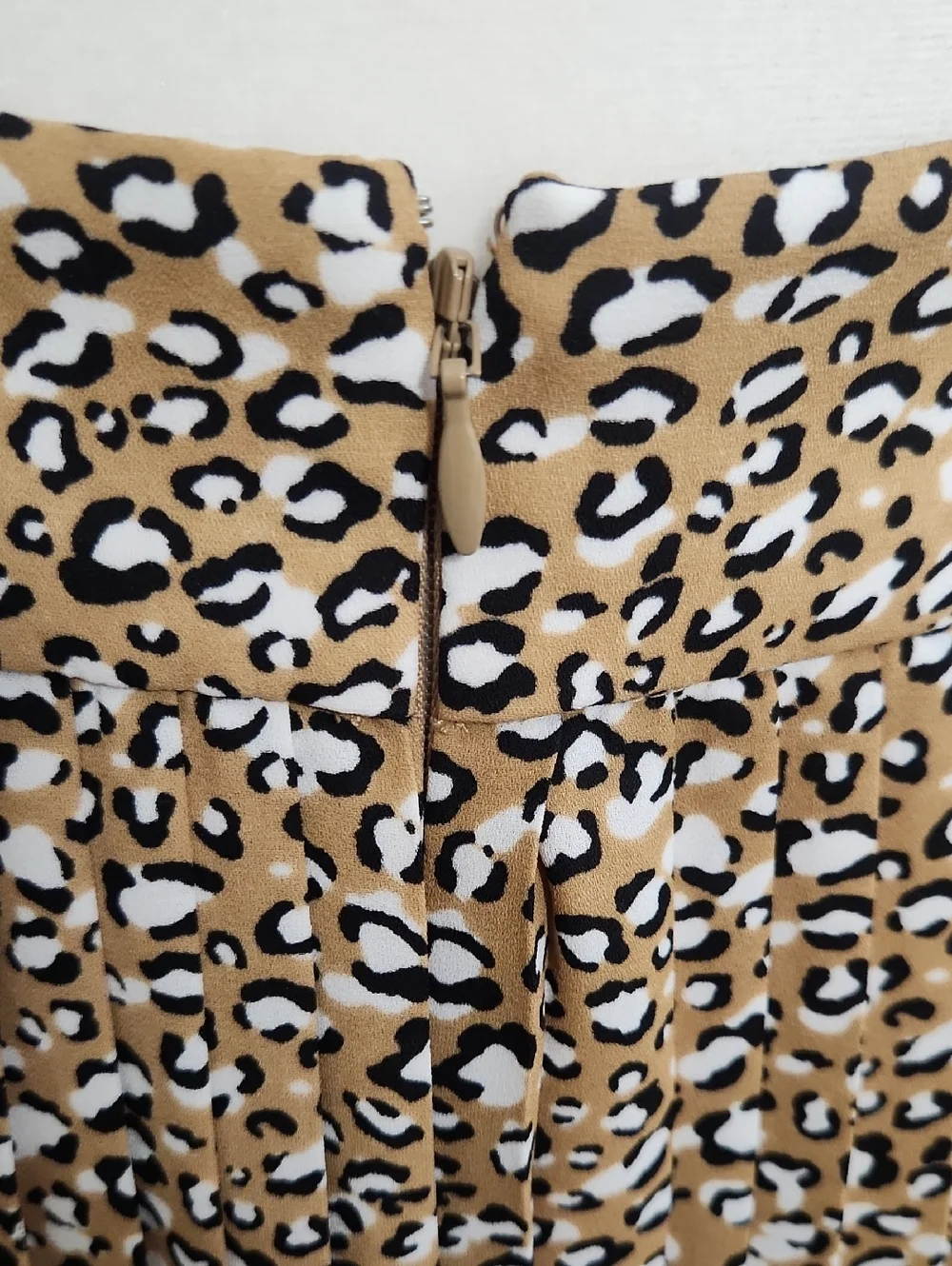 JCrew Leopard Print Pleated Skirt